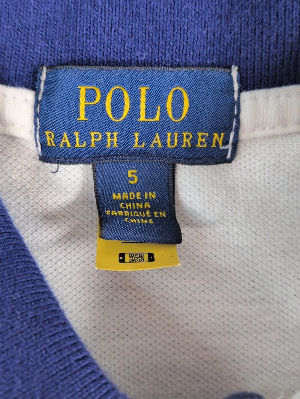 Polo Ralph Lauren Boys Size 5 Polo Team Embroidered Polo Shirt